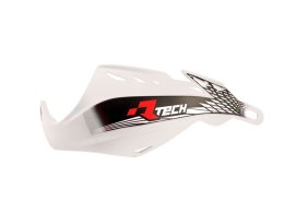 RACETECH (RTECH) OSŁONY RĄK (HANDBARY) GLADIATOR EASY KOLOR BIAŁY (Z MOCOWANIAMI NA KIEROWNICĘ 22,2MM I 28,6MM)