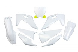 UFO KOMPLET PLASTIKÓW HUSQVARNA TC 125/250 '19-'22, FC 250/350/450 '19-'22 KOLOR OEM '22 (BIAŁY)