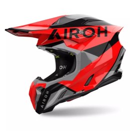 AIROH KASK CROSS / ENDURO / ATV / QUAD TWIST 3 KING RED GLOSS KOLOR CZARNY/SZARY/CZERWONY ROZMIAR M