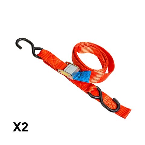 BIKETEC 2 PASY TRANSPORTOWE 38MM X 2M OBCIĄŻENIE DO 300KG, 2 PASY, KOLOR CZERWONY BIKETEC 2 PASY TRANSPORTOWE 38MM X 2M OBCIĄŻENIE DO 300KG, 2 PASY, KOLOR CZERWONY