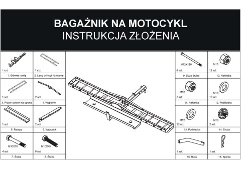 BIKETEC POJEDYNCZA PLATFORMA DO TRANSPORTU MOTOCYKLA (BAGAŻNIK SAMOCHODOWY) BIKETEC POJEDYNCZA PLATFORMA DO TRANSPORTU MOTOCYKLA (BAGAŻNIK SAMOCHODOWY)