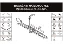 BIKETEC POJEDYNCZA PLATFORMA DO TRANSPORTU MOTOCYKLA UCHWYT KOŁA I UCHYWT GÓRNY (BAGAŻNIK SAMOCHODOWY)