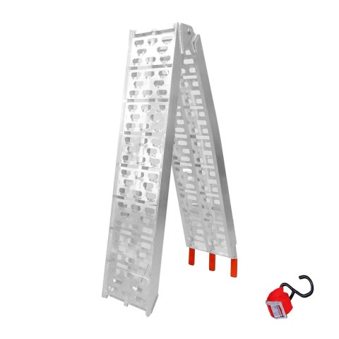 BIKETEC UNIWERSALNA RAMPA NAJAZDOWA ALUMINIOWA AŻUROWA MOTOCYKL / ATV 226 X 30,5 CM, MAX. 340 KG KOLOR SREBRNY BIKETEC UNIWERSALNA RAMPA NAJAZDOWA ALUMINIOWA AŻUROWA MOTOCYKL / ATV 226 X 30,5 CM, MAX. 340 KG KOLOR SREBRNY