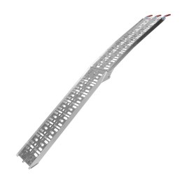 BIKETEC UNIWERSALNA RAMPA NAJAZDOWA ALUMINIOWA AŻUROWA MOTOCYKL / ATV 226 X 30,5 CM, MAX. 340 KG KOLOR SREBRNY