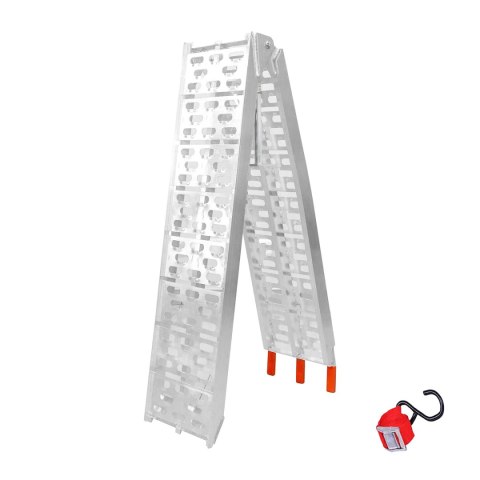 BIKETEC UNIWERSALNA RAMPA NAJAZDOWA ALUMINIOWA AŻUROWA MOTOCYKL / ATV Z PODPORAMI 226 X 30,5 CM, MAX. 680 KG/SZT BIKETEC UNIWERSALNA RAMPA NAJAZDOWA ALUMINIOWA AŻUROWA MOTOCYKL / ATV Z PODPORAMI 226 X 30,5 CM, MAX. 680 KG/SZT