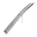 BIKETEC UNIWERSALNA RAMPA NAJAZDOWA ALUMINIOWA AŻUROWA MOTOCYKL / ATV Z PODPORAMI 226 X 30,5 CM, MAX. 680 KG/SZT
