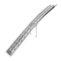BIKETEC UNIWERSALNA RAMPA NAJAZDOWA ALUMINIOWA AŻUROWA MOTOCYKL / ATV Z PODPORAMI 226 X 30,5 CM, MAX. 680 KG/SZT