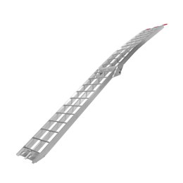 BIKETEC UNIWERSALNA RAMPA NAJAZDOWA ALUMINIOWA KRATOWNICOWA MOTOCYKL / ATV 226 X 30,5 CM, MAX. 340 KG KOLOR SREBRNY