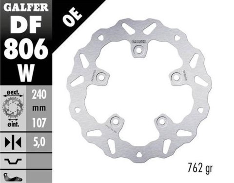 GALFER TARCZA HAMULCOWA TYŁ KTM 790 DUKE '18-'23; 890 DUKE '21-'23 (WAVE FIXED) (240X107X5MM) GALFER TARCZA HAMULCOWA TYŁ KTM 790 DUKE '18-'23; 890 DUKE '21-'23 (WAVE FIXED) (240X107X5MM)