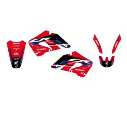 BLACKBIRD KOMPLET NAKLEJEK (OKLEIN) HONDA CR 125R '00-'01, CR 250R '00-'01 DREAM 5 KOLOR CZERWONO CZARNY