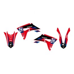 BLACKBIRD KOMPLET NAKLEJEK (OKLEIN) HONDA CRF 250R '18-'21, CRF 450R '17-'21, CRF 450X '17-'24 DREAM 5 KOLOR CZERWONY CZARNY