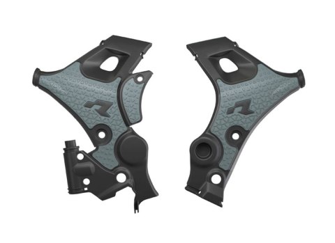 RACETECH (RTECH) OSŁONY RAMY REVOLUTION HONDA XL 750 TRANSALP '23-'25 KOLOR CZARNY / SZARY