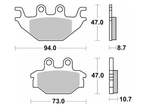 SBS KLOCKI HAMULCOWE NOWOŚĆ KH377 STREET STANDART CERAMIC KOLOR CZARNY YAMAHA MT 125 14-, YZF 125 08-18, TYŁ SBS KLOCKI HAMULCOWE NOWOŚĆ KH377 STREET STANDART CERAMIC KOLOR CZARNY YAMAHA MT 125 14-, YZF 125 08-18, TYŁ