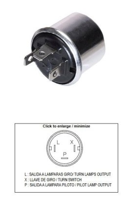 DZE PRZERYWACZ KIERUNKOWSKAZÓW UNIWERSALNY (12V 2+2 21W)