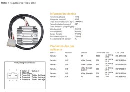 DZE REGULATOR NAPIĘCIA YAMAHA XVS 650 V-STAR '01-'16; YZF 750 R7 '99; FZ 1000 '01-'05; (5KP-81960-00) (35A) (ESR266) (5FL-81960-
