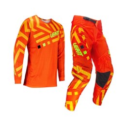 LEATT ZESTAW (KOMPLET) KOSZULKA + SPODNIE MOTO RIDE KIT 3.5 CITRUS KOLOR POMARAŃCZOWY/ŻÓŁTY FLUO ROZMIAR S