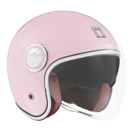 NOX PREMIUM KASK OTWARTY JET HERITAGE SOLID KOLOR RÓŻOWY PASTELOWY ROZMIAR L