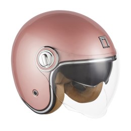 NOX PREMIUM KASK OTWARTY JET HERITAGE SOLID KOLOR RÓŻOWY/ZŁOTY ROZMIAR M