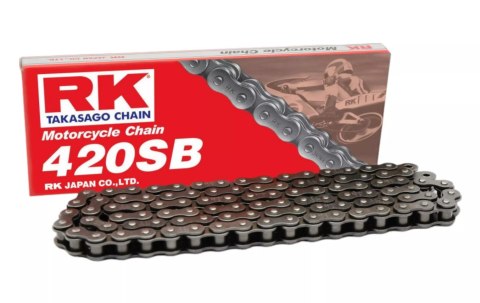 RK ŁAŃCUCH NAPĘDOWY 420SB-136 ZAPINKA (CL) W ZESTAWIE KOLOR STANDARD (POJEMNOŚĆ: DO 125 CCM) (18,5 KN)