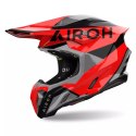 AIROH PROMOCJA KASK CROSS / ENDURO / ATV / QUAD TWIST 3 KING RED GLOSS KOLOR CZARNY/SZARY/CZERWONY ROZMIAR S