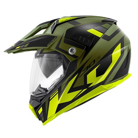KAPPA KASK KV30 EVO GRAYER DUAL OFF ROAD Z SZYBĄ I BLENDĄ KOLOR ZIELONY (KHAKI) MAT/CZARNY/ZÓŁTY ROZM. XS/54 ( HOMOLOGACJA ECE 2 KAPPA KASK KV30 EVO GRAYER DUAL OFF ROAD Z SZYBĄ I BLENDĄ KOLOR ZIELONY (KHAKI) MAT/CZARNY/ZÓŁTY ROZM. XS/54 ( HOMOLOGACJA ECE 2