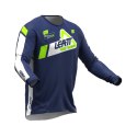 LEATT ZESTAW (KOMPLET) KOSZULKA + SPODNIE MOTO RIDE KIT 3.5 JUNIOR BLUE KOLOR GRANATOWY/BIAŁY/ZIELONY FLUO ROZMIAR S (120/130cm)