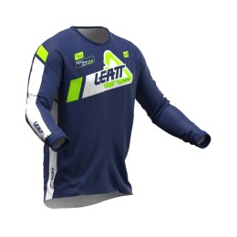 LEATT ZESTAW (KOMPLET) KOSZULKA + SPODNIE MOTO RIDE KIT 3.5 JUNIOR BLUE KOLOR GRANATOWY/BIAŁY/ZIELONY FLUO ROZMIAR S (120/130cm)