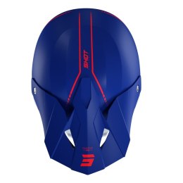 SHOT RACING WYPRZEDAŻ KASK MOTO FURIOUS RAW 3.0 NAVY RED MATT KOLOR NIEBIESKI/BIAŁY/CZERWONY ROZMIAR L