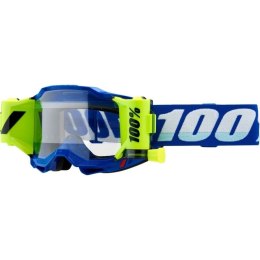 100 PROCENT GOGLE ACCURI 2 FORECAST ROLL-OFF BLUE - KOLOR NIEBIESKI/BIAŁY/ŻÓŁTY FLUO SZYBKA PRZEŹROCZYSTA