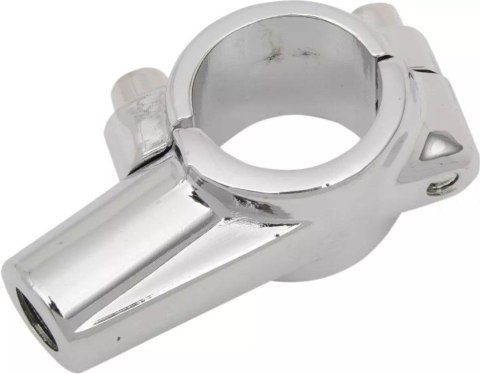 EMGO UCHWYT LUSTERKA Z OBEJMĄ NA KIEROWNICĘ CHROMOWANY 22MM (7/8") (OTWÓR 10MM)