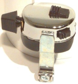 EMGO 2025/02 WŁĄCZNIK ŚWIATEŁ Z WŁĄCZNIKIEM KLAKSONU I ZAPŁONY (KILL SWITCH) CHROMOWANY NA KIEROWNICĘ 7/8