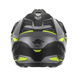 KAPPA 2025/05 KASK KV33 GRAPHIC WIZZARD ENDURO DUAL OFF ROAD Z SZYBĄ I BLENDĄ KOLOR CZARNY SZARY ŻÓŁTY FLUO MATT ROZMIAR 54 / XS