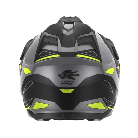 KAPPA 2025/05 KASK KV33 GRAPHIC WIZZARD ENDURO DUAL OFF ROAD Z SZYBĄ I BLENDĄ KOLOR CZARNY SZARY ŻÓŁTY FLUO MATT ROZMIAR 61 / XL KAPPA 2025/05 KASK KV33 GRAPHIC WIZZARD ENDURO DUAL OFF ROAD Z SZYBĄ I BLENDĄ KOLOR CZARNY SZARY ŻÓŁTY FLUO MATT ROZMIAR 61 / XL