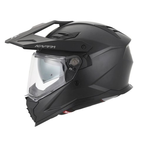 KAPPA 2025/05 KASK KV33 SOLID ENDURO DUAL OFF ROAD Z SZYBĄ I BLENDĄ KOLOR CZARNY MATT ROZMIAR 54 / XS (HOMOLOGACJA ECE 22R06) KAPPA 2025/05 KASK KV33 SOLID ENDURO DUAL OFF ROAD Z SZYBĄ I BLENDĄ KOLOR CZARNY MATT ROZMIAR 54 / XS (HOMOLOGACJA ECE 22R06)