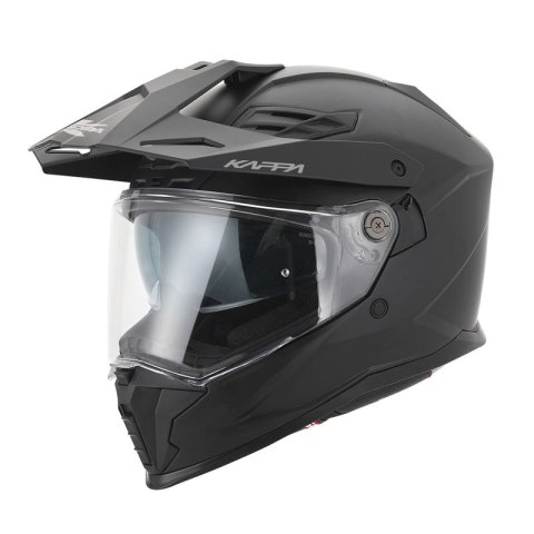 KAPPA 2025/05 KASK KV33 SOLID ENDURO DUAL OFF ROAD Z SZYBĄ I BLENDĄ KOLOR CZARNY MATT ROZMIAR 60 / L (HOMOLOGACJA ECE 22R06)