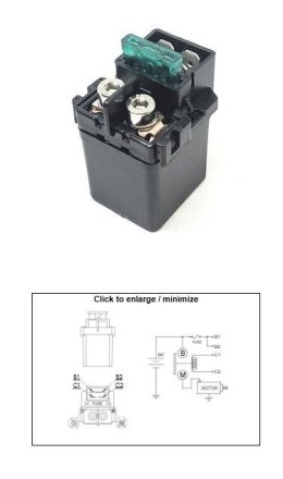 DZE PRZEKAŹNIK ROZRUSZNIKA KAWASAKI KVF 650 BRUTE FORCE '05-'13; KVF 650 PRAIRE '02-'03; KFX 700 '04-'09; KVF 700 PRAIRE '04-'06