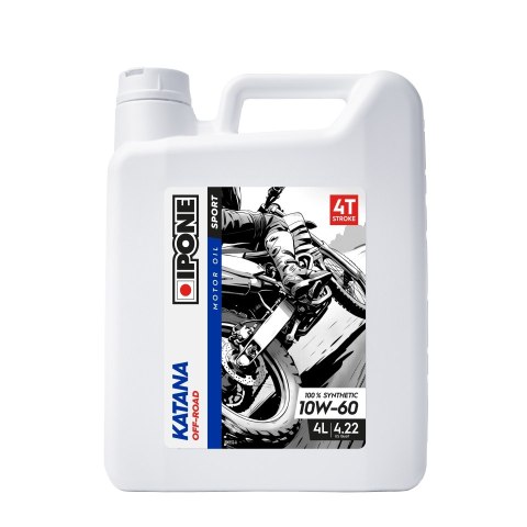IPONE KATANA OFF ROAD 10W60 OLEJ SILNIKOWY 100% SYNTETYK 4L (ESTER, MA2) (IP1109) (AKC) (6) ZASTĘPUJE 800020