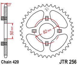 JT ZĘBATKA TYLNA 261 42 HONDA ATC/TRX 70 '82-87' XL/XR 75/80 '74-84' (26142JT) (ŁAŃC.420)