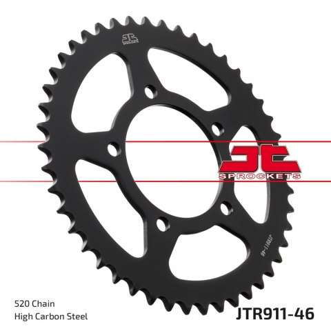 JT ZĘBATKA TYLNA 4760 43 ZONTES G1 / GK / U 125 '21-'23 (476046JT) (ŁANC. 520) (OEM: 1080100-114000)