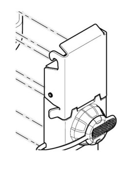 KAPPA ZAMEK DO KUFRA KOMPLETNY (PASUJE DO KUFRÓW CENTRALNYCH / TOP CASE KFR580A/B, KFR480A/B, KFR420A/B, KVE58, KVE48, KVE42)