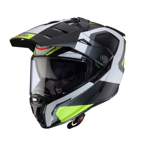 CABERG PROMOCJA KASK OFFROAD / TRAIL / ADVENTURE DUOSPORT (DUAL) TANAMI SCRAM Z SZYBKĄ I BLENDĄ KOLOR CZARNY MAT/SZARY/ŻÓŁTY FLU