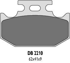 DELTA BRAKING KLOCKI HAMULCOWE KH152, KH152/2 - ZASTĘPUJĄ DB2210MX-N ORAZ DB2210QD-N