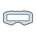 KENNY RACING VISION UNIVERSEL FOLIA UNIWERSALNA OCHRONNA DO GOGLI(50MM X150MM) (PACK 4)