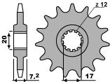 PBR ZĘBATKA PRZEDNIA 600 11 18NC (ŁAŃC. 415) MINARELLI AM6 (MADE IN ITALY)
