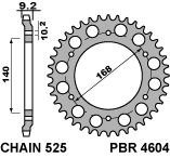 PBR ZĘBATKA TYLNA 4604 42 C45 HUSQVARNA NUDA 900R 12 (ŁAŃC. 525)