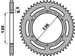 PBR ZĘBATKA TYLNA 859 37 C45 YAMAHA SRX 600 86-94 (ŁAŃC. 520) (JTR846.37) (MADE IN ITALY)