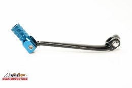 ACCEL DŹWIGNIA ZMIANY BIEGÓW YAMAHA WR 250R '08-'18, WR 250X '08-'11 ALUMINIOWA KOLOR CZARNY, KOŃCÓWKA NIEBIESKA