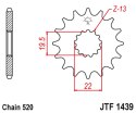 JT ZĘBATKA PRZEDNIA 4103 15 SUZUKI LT 160 '89-'01, LT 230 '86-'93 (410315JT) (ŁAŃC. 520)