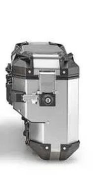 KAPPA KUFRY BOCZNE 37L LEWY I 33L PRAWY WCIĘTY MONOKEY CAM SIDE KVG37AL KVGS33AR K'VOYAGER ALUMINIOWE KOLOR SREBRNY