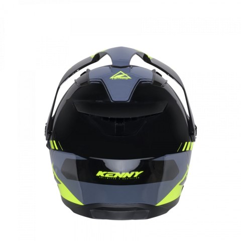 KENNY RACING KASK DUAL ADVENTURE MODEL EXTREME GRAPHIC NEON YELLOW KOLOR CZARNY/SZARY/ŻÓŁTY ROZMIAR XS (53 - 54 CM)